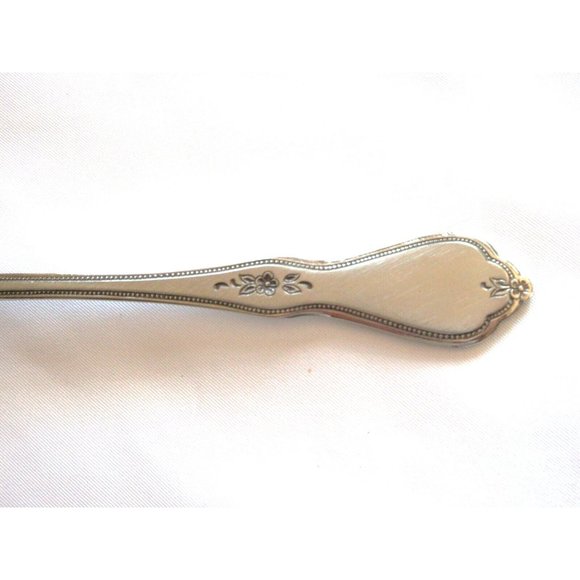 Set 6 Oval Soup Spoons Oneida MORNING BLOSSOM Stainless Steel BRAND NEW - Picture 3 of 6